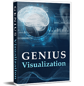 Guided audio visualization session tablet interface for health and wealth